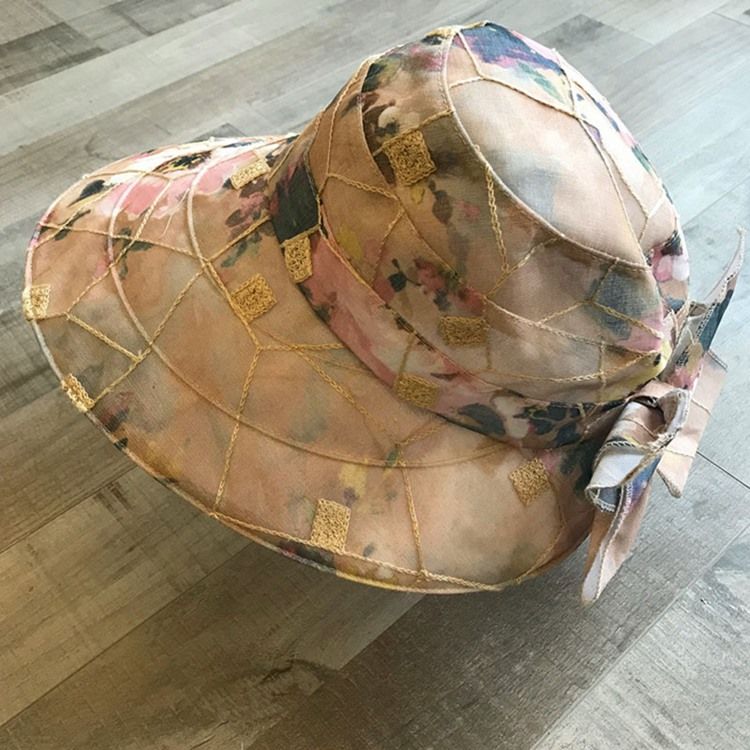 Charmeuse Sommar Blommig Solhatt