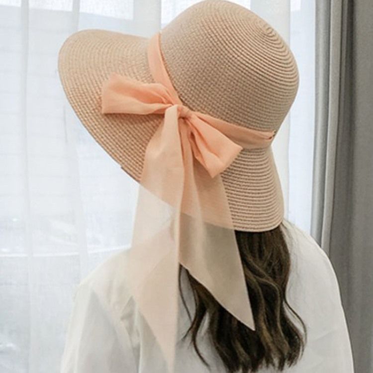 Chiffong Casual Stråhatt