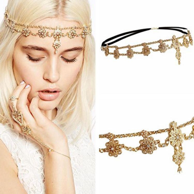 Diamante Head Chain Party HåraCCessoarer