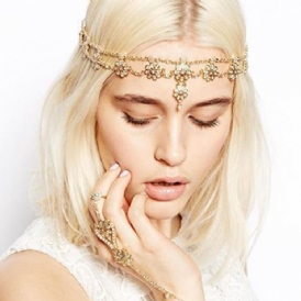 Diamante Head Chain Party HåraCCessoarer