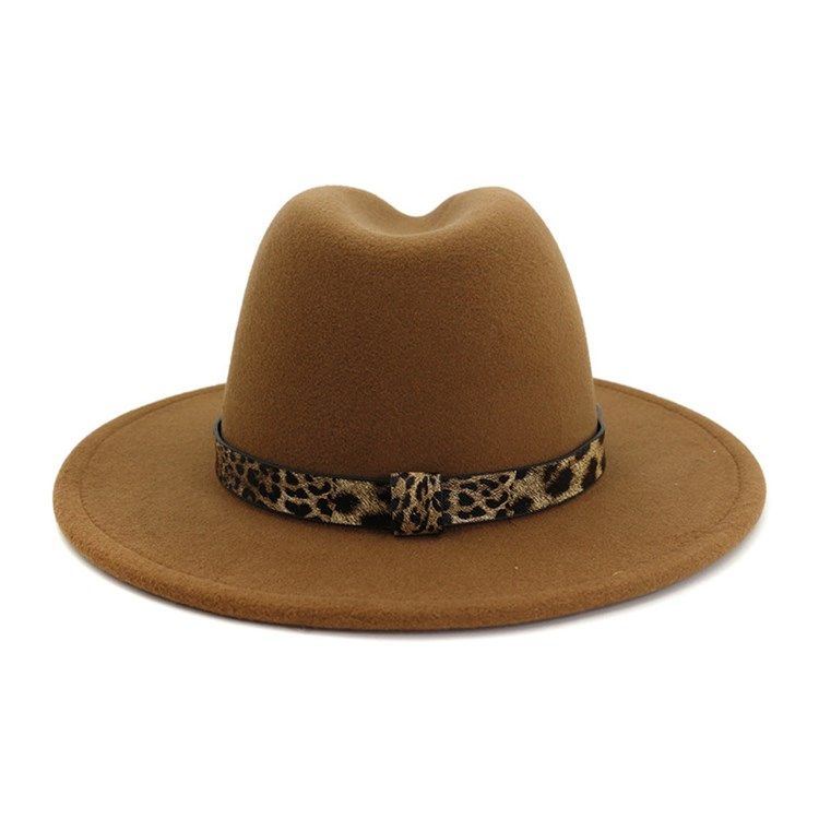 Fedora Hat Print Leopard Vinterhattar