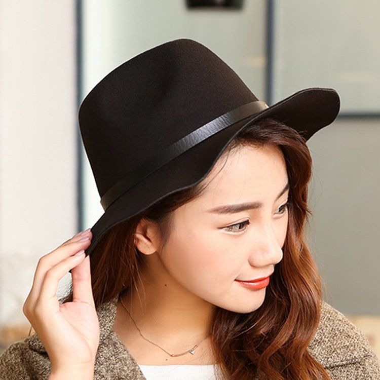 Fedora Wool Blends Vanliga Vinterhattar