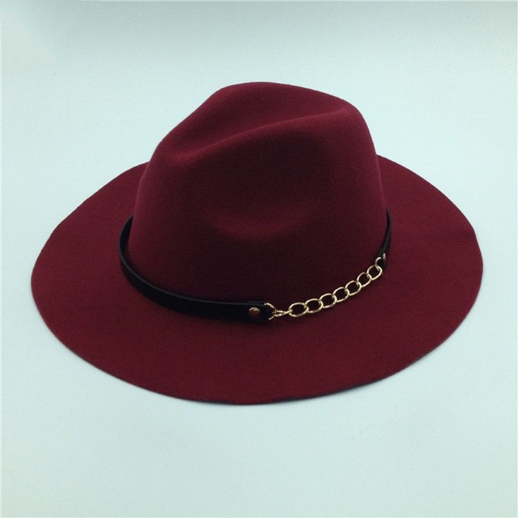 Fedora Wool Blends Vanliga Vinterhattar
