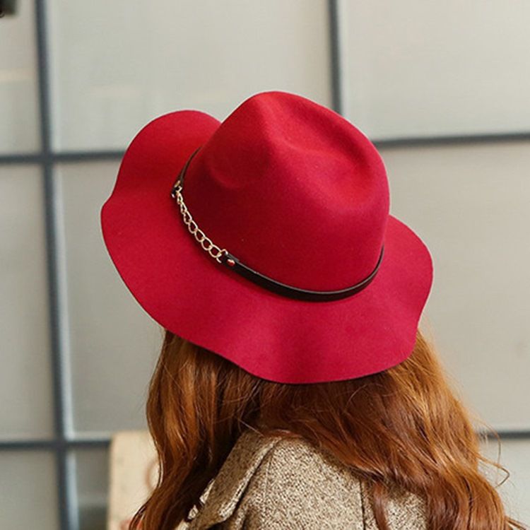 Fedora Wool Blends Vanliga Vinterhattar