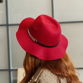 Fedora Wool Blends Vanliga Vinterhattar