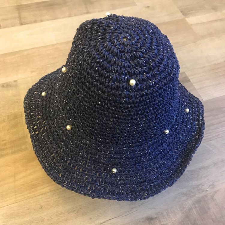 Halm Hollow Plain Pearl Hat