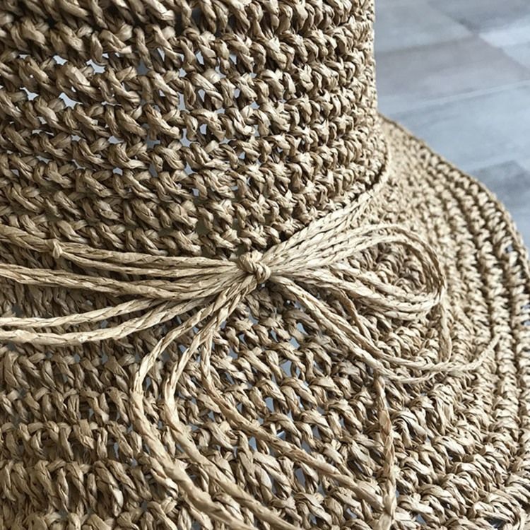 Halmflätad Artikel Pearl Sommar Plain Hat