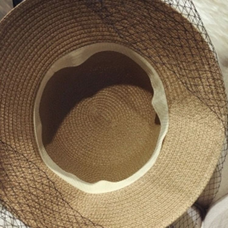 Mesh Halm Vanlig Sommarhatt
