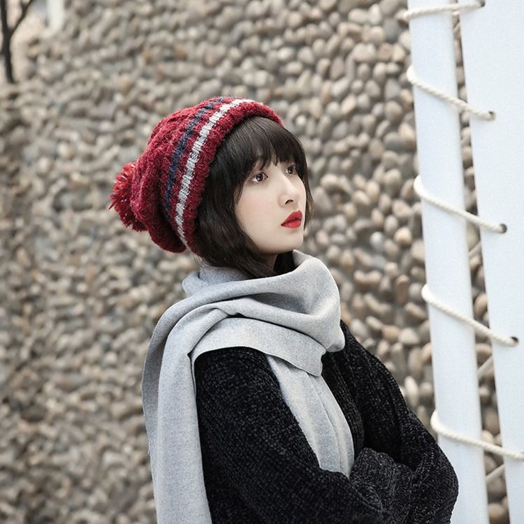 Patchwork Stickade Randhöst Casual Hattar