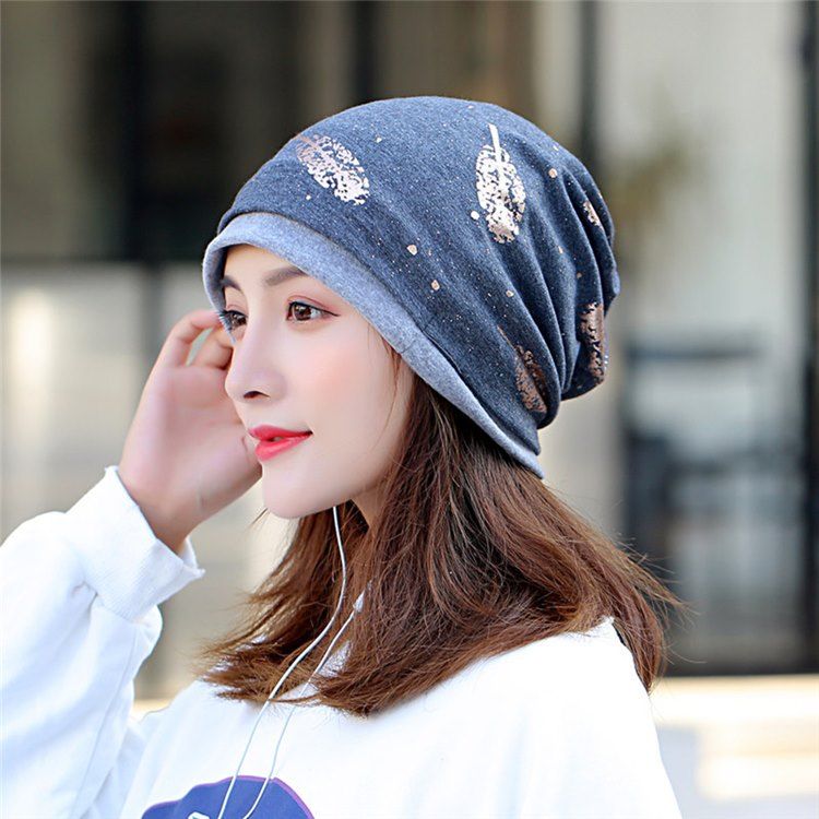 Print Skullies & Beanies Vinter Casual Dammössor