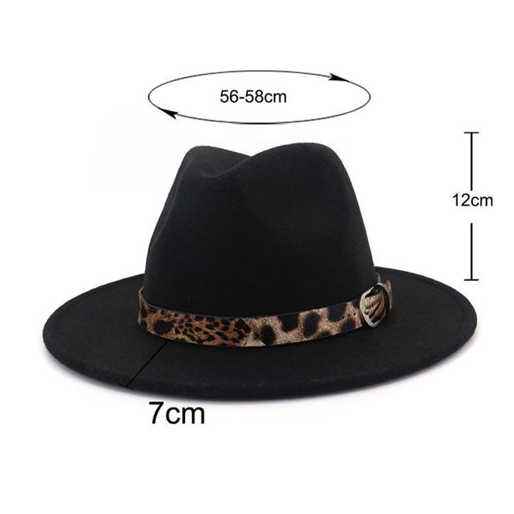 Print Ullblandningar Leopard Vinterhattar