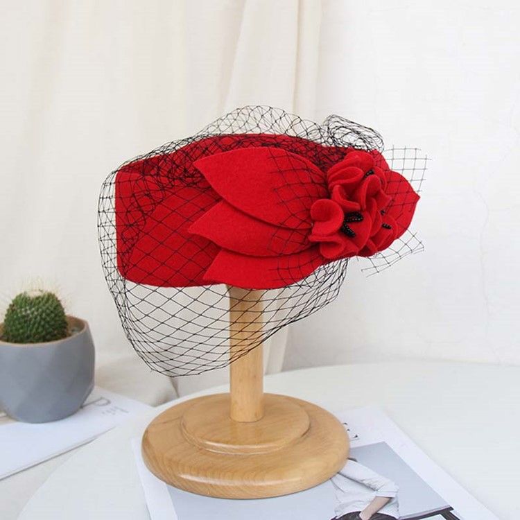 Söta Mesh Vanliga Fedora-Hattar