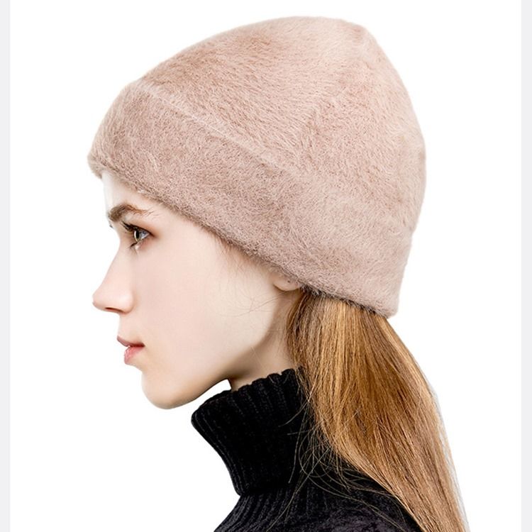 Stickad Mössa Cashmere Winter Vanliga hattar