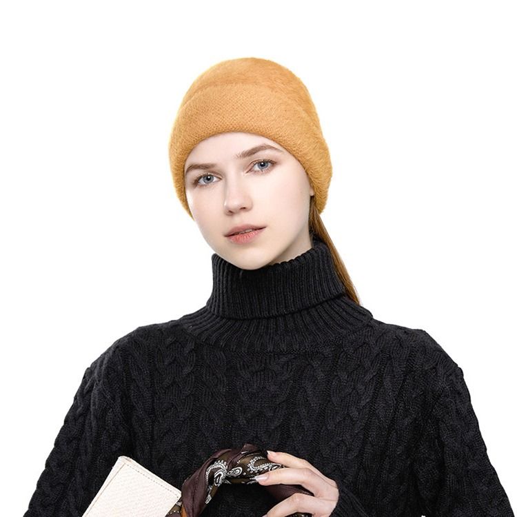Stickad Mössa Cashmere Winter Vanliga hattar