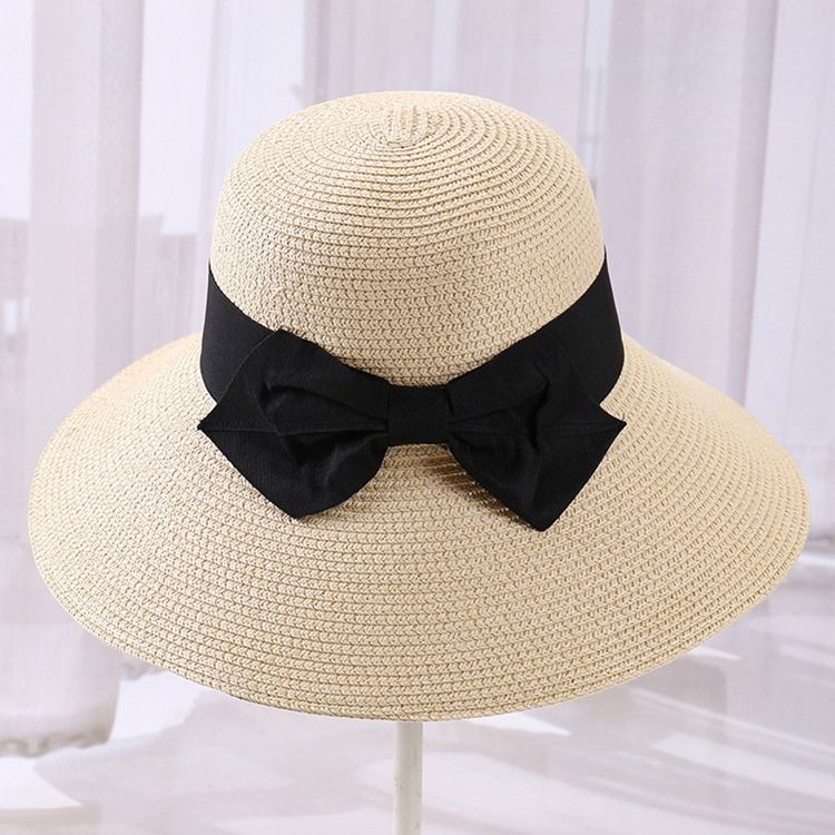 Straw Korean Plain Sommar Hat