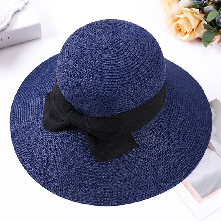 Straw Korean Plain Sommar Hat