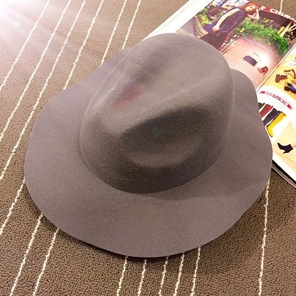 Ullblandningar Fedora Hatt Höst Vanliga Hattar