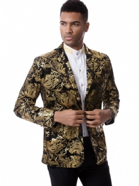 Blommönster Naggslagsslag Vogue Slim Blazer För Män