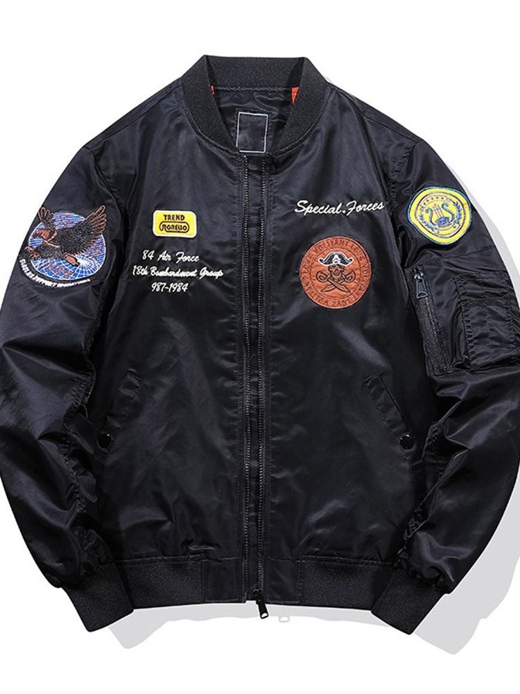 Bokstavstativ Krage Broderi Fall European Jacket