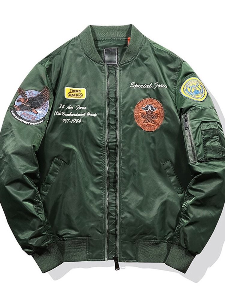 Bokstavstativ Krage Broderi Fall European Jacket