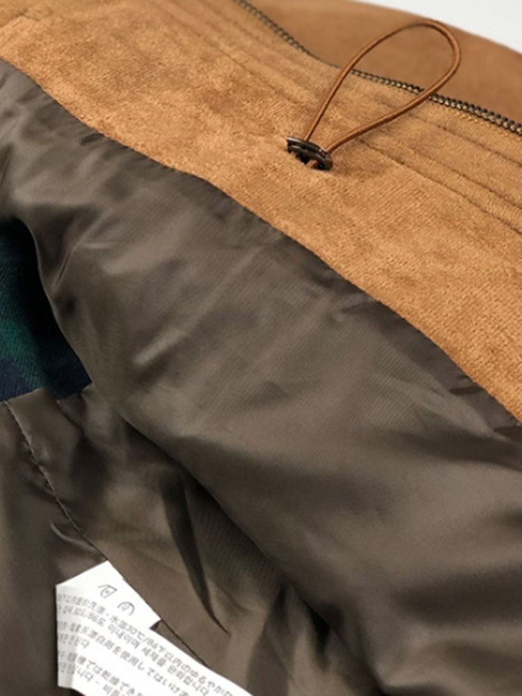 Button Lapel Vanlig Enkelknäppt Slimmad Jacka