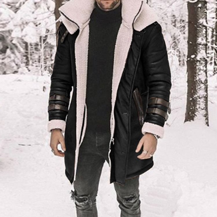 Colour Block Patchwork Fleece Jacka Med Dragkedja