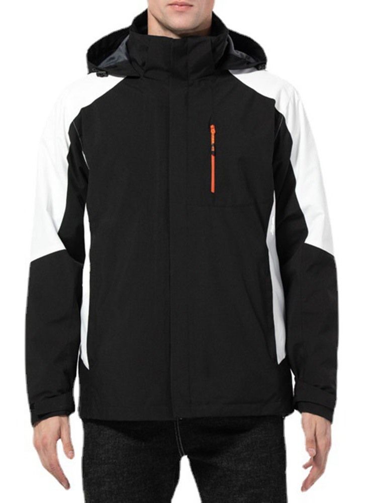 Cykel Patchwork Polyester Vattentät Tvådelad Kostym Unisex Toppar