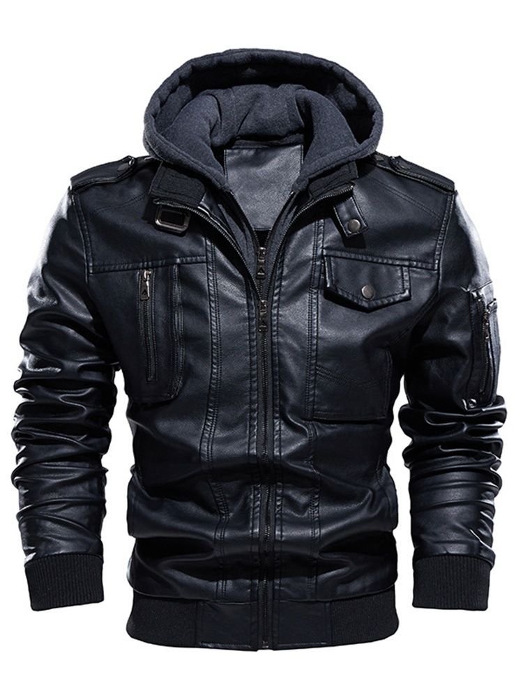 Double-Layer Standard Vinter Vintage Skinnjacka