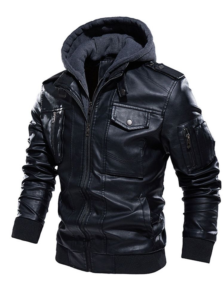 Double-Layer Standard Vinter Vintage Skinnjacka