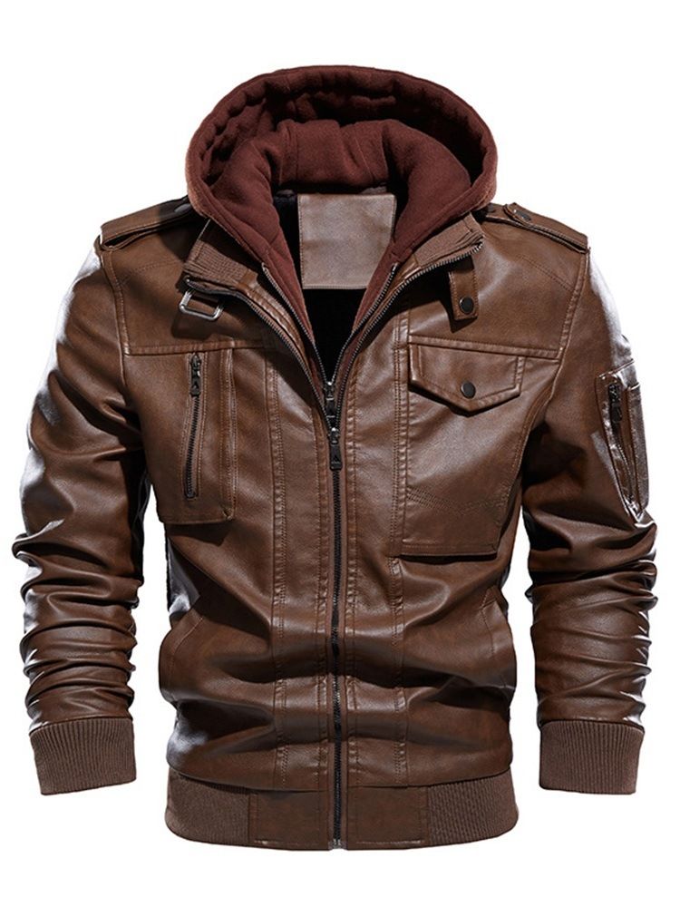 Double-Layer Standard Vinter Vintage Skinnjacka