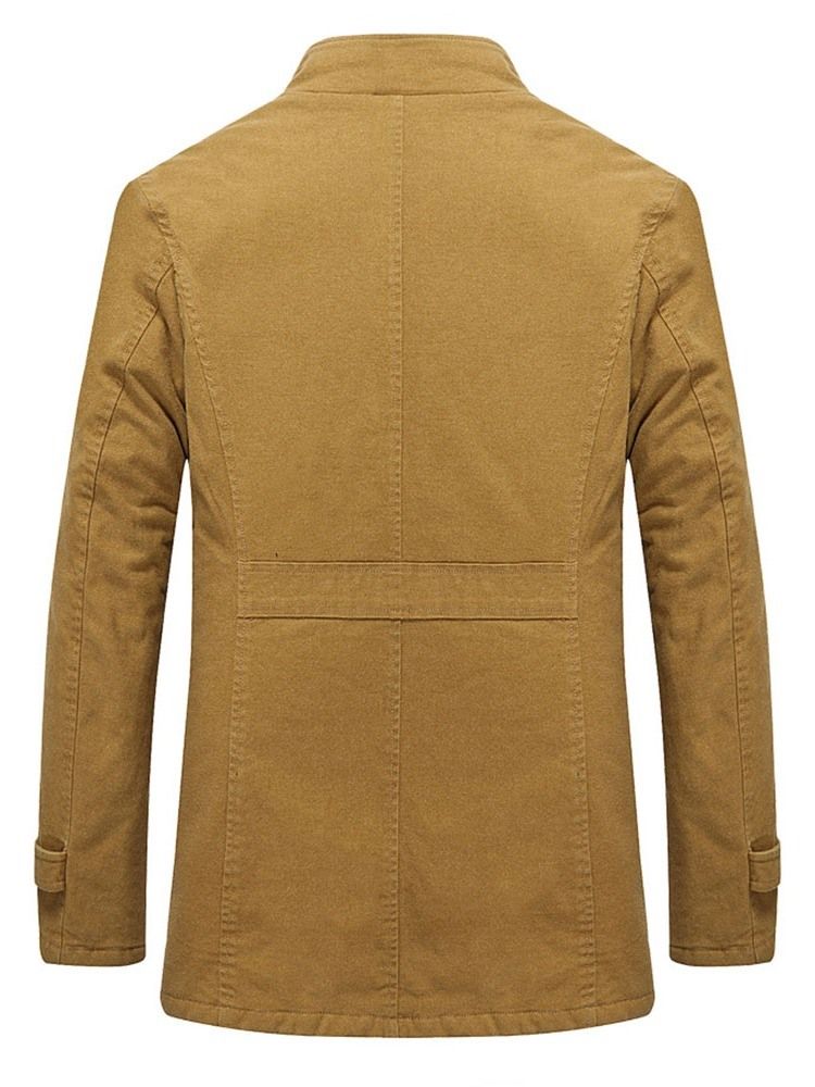 Enkelknäppt Vinterjacka I Fleece