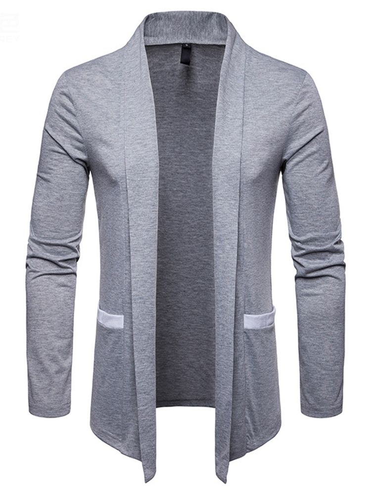 Lapel Color Block Patchwork Fall Casual Jacka