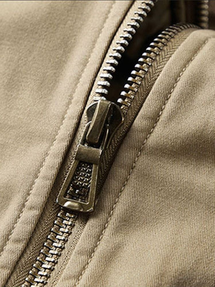 Lapel Fleece Pocket Rak European Jacket