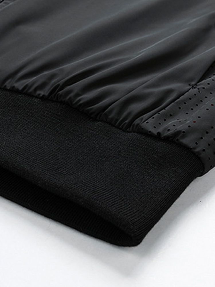 Patchwork Stativ Krage Vanlig Slim European Jacket