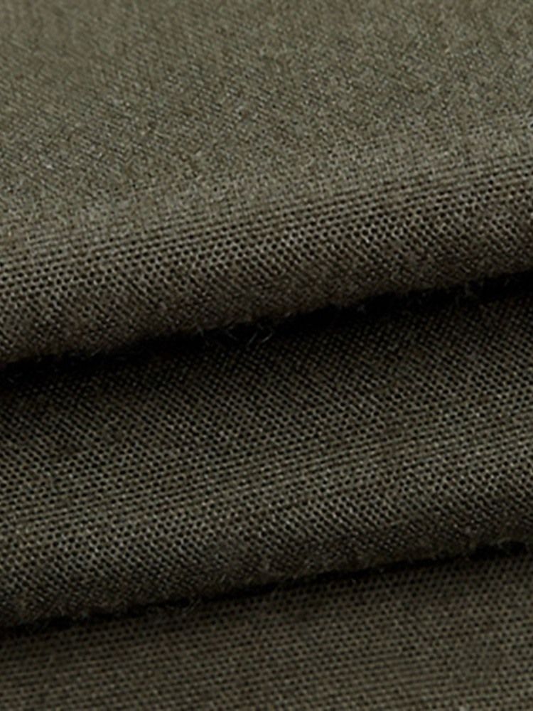Pocket Plain Lapel Casual Höstjacka