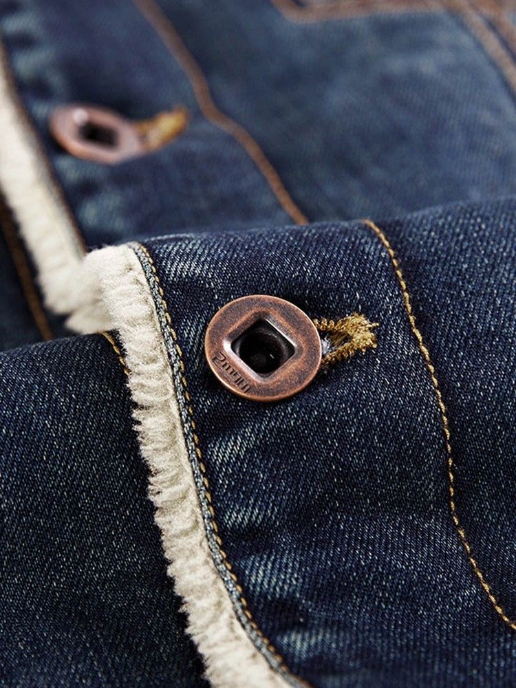 Pocket Plain Lapel Enkelknäppt Vinterjacka För Kvinnor