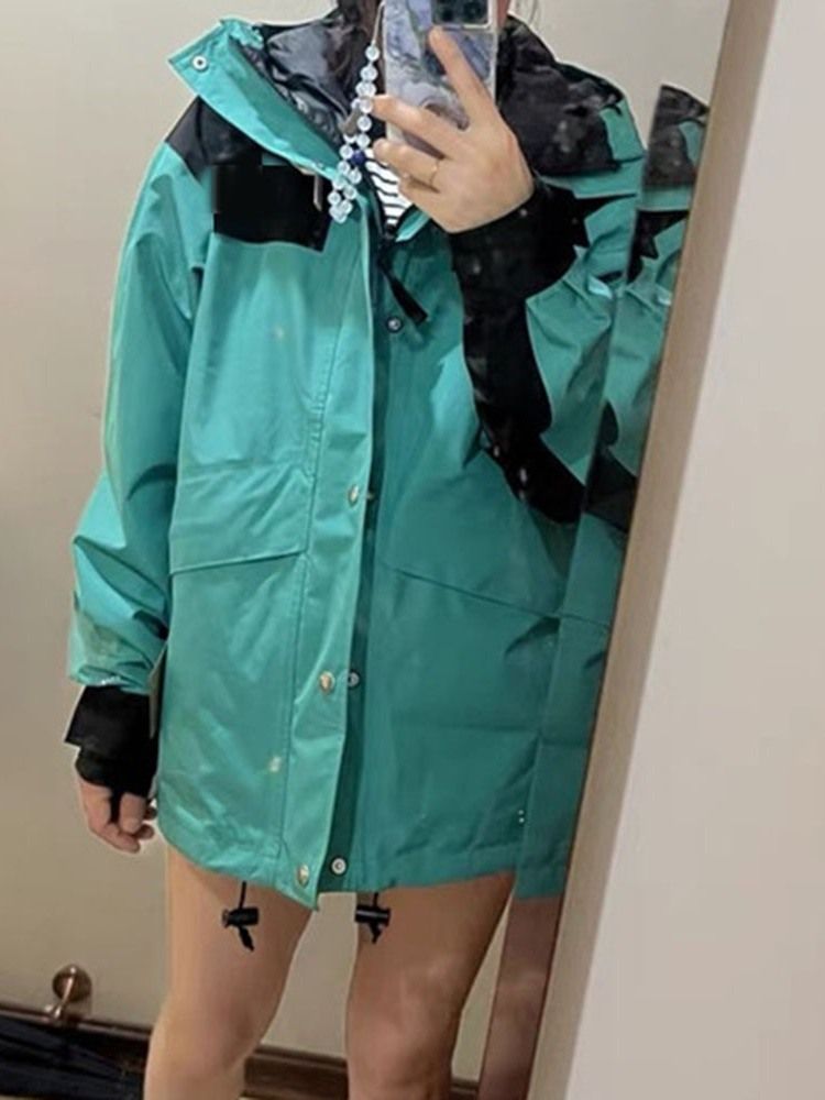 Skidåkning Patchwork Polyester Vattentäta Enkla Unisexöverdelar