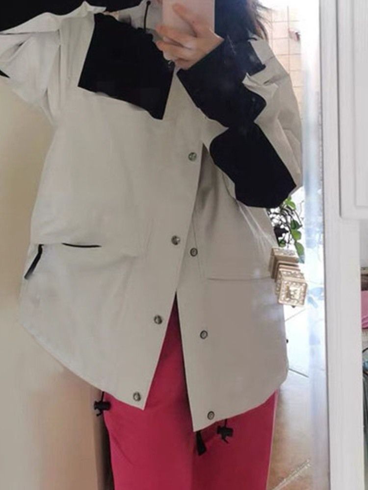 Skidåkning Patchwork Polyester Vattentäta Enkla Unisexöverdelar