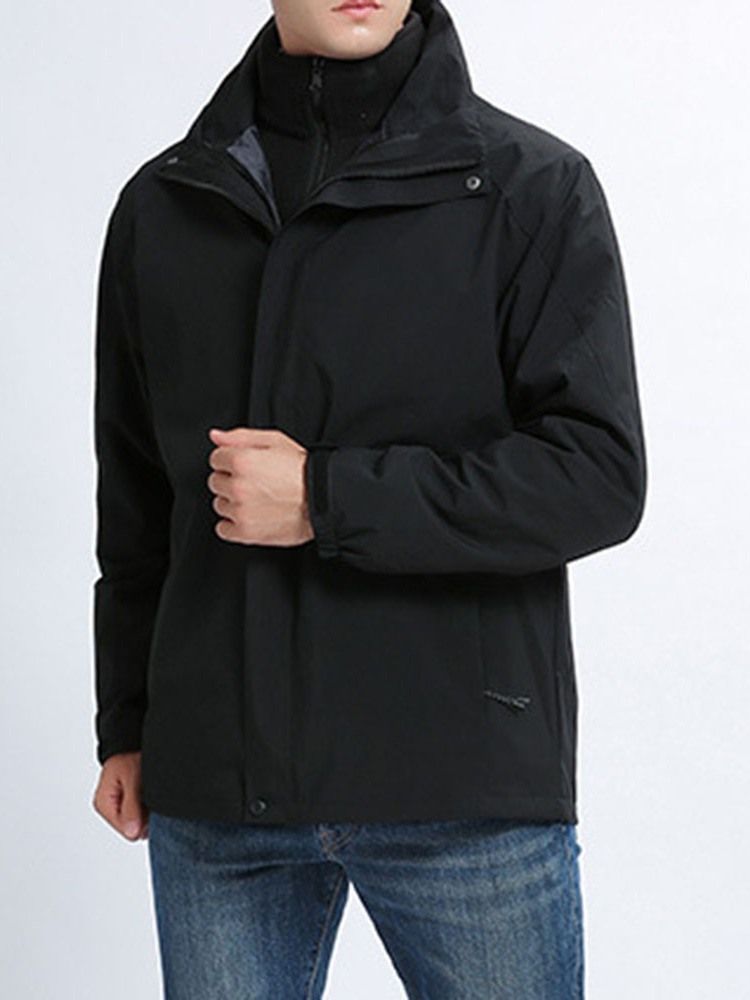 Skidåkning Patchwork Thermal Polyester Tvådelad Kostym Color Block Toppar