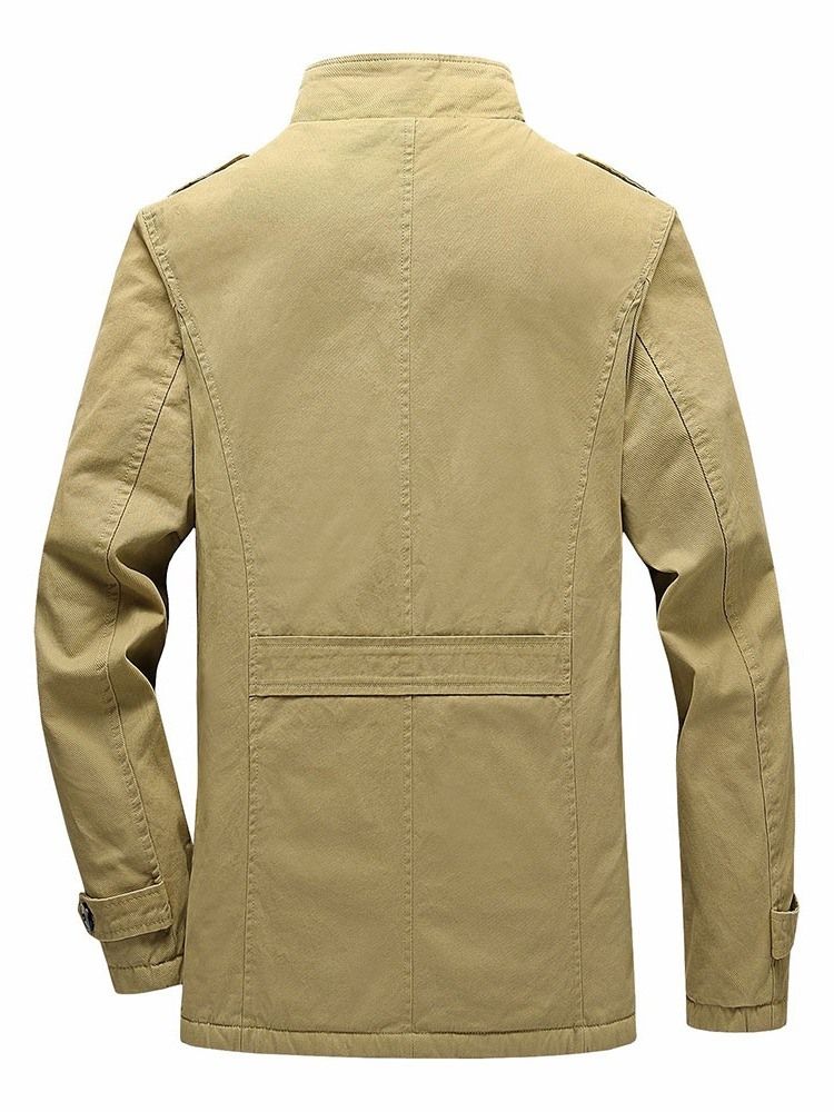 Ståkrage Vanlig Epaulet Slim Vinterjacka