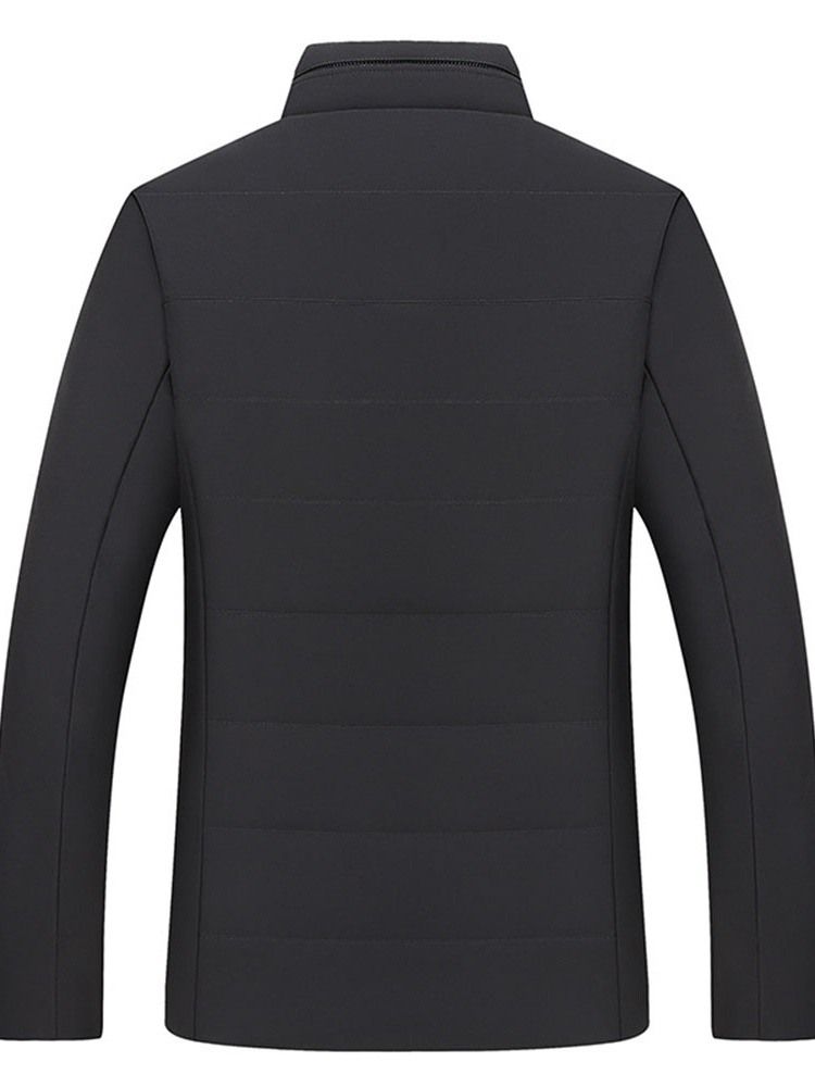 Stativ Krage Ficka Standard Casual Dragkedja Dunjacka
