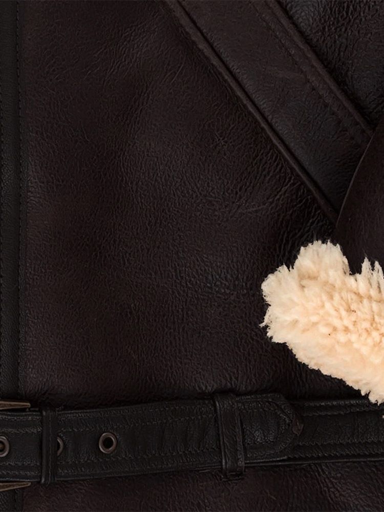 Vanlig Lapel Standard Slim England Läderjacka