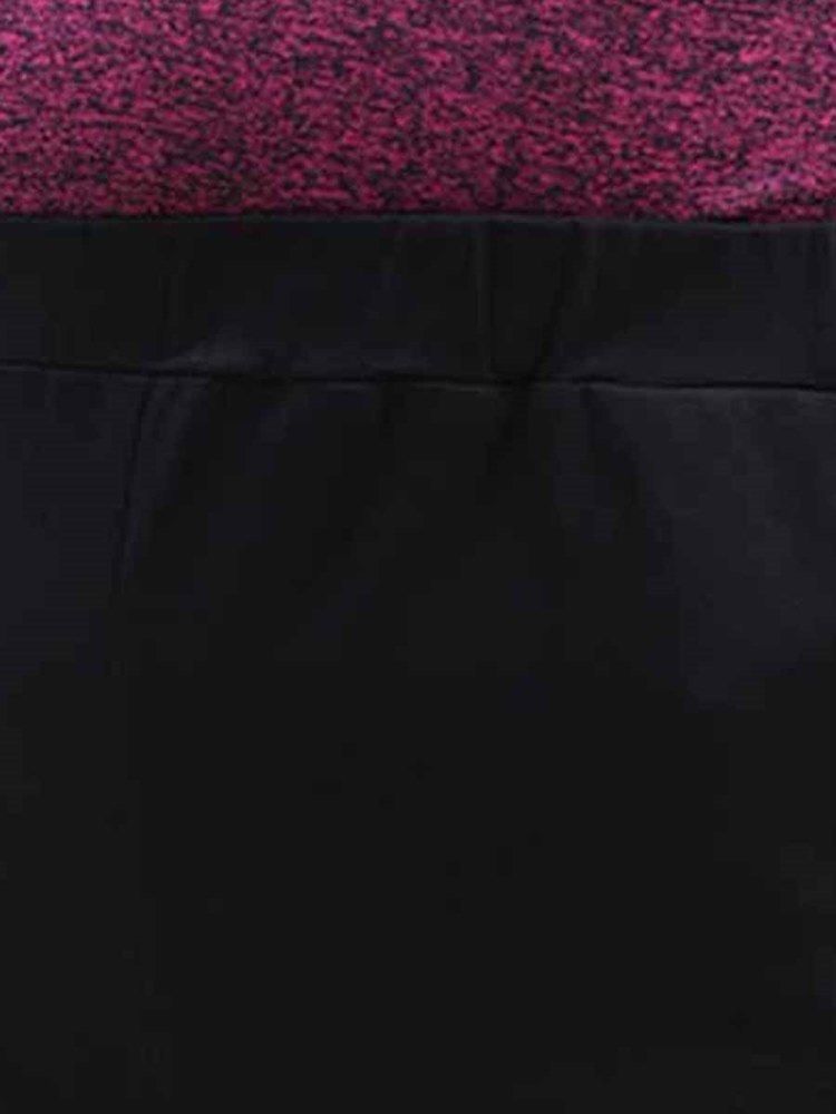 Damer Plus Size Fickor Letter löpning Yoga Sports Shorts