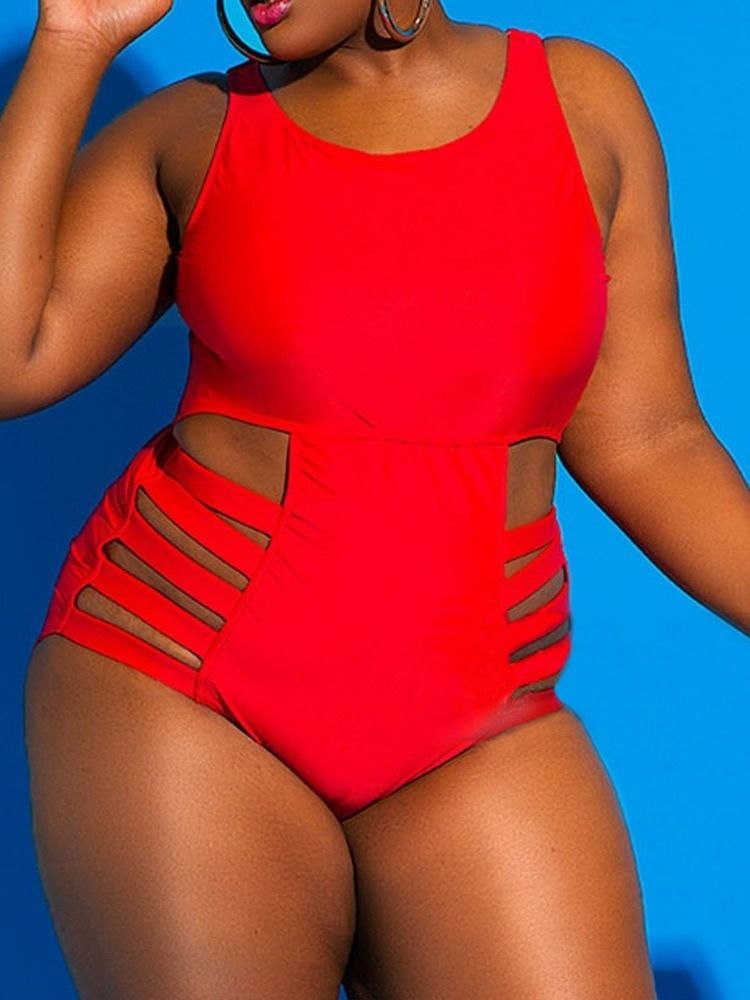 Plus Size Hollow Sexiga Badkläder