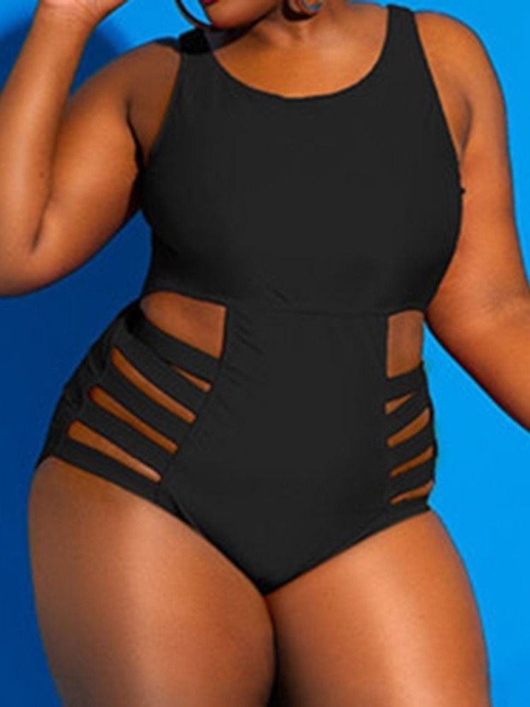 Plus Size Hollow Sexiga Badkläder