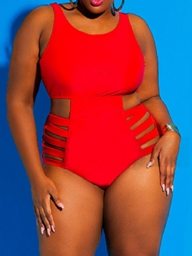 Plus Size Hollow Sexiga Badkläder