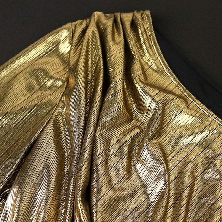 Plus Size Oblique Collar Golvlång Veckad Tröja Vinter Maxiklänning