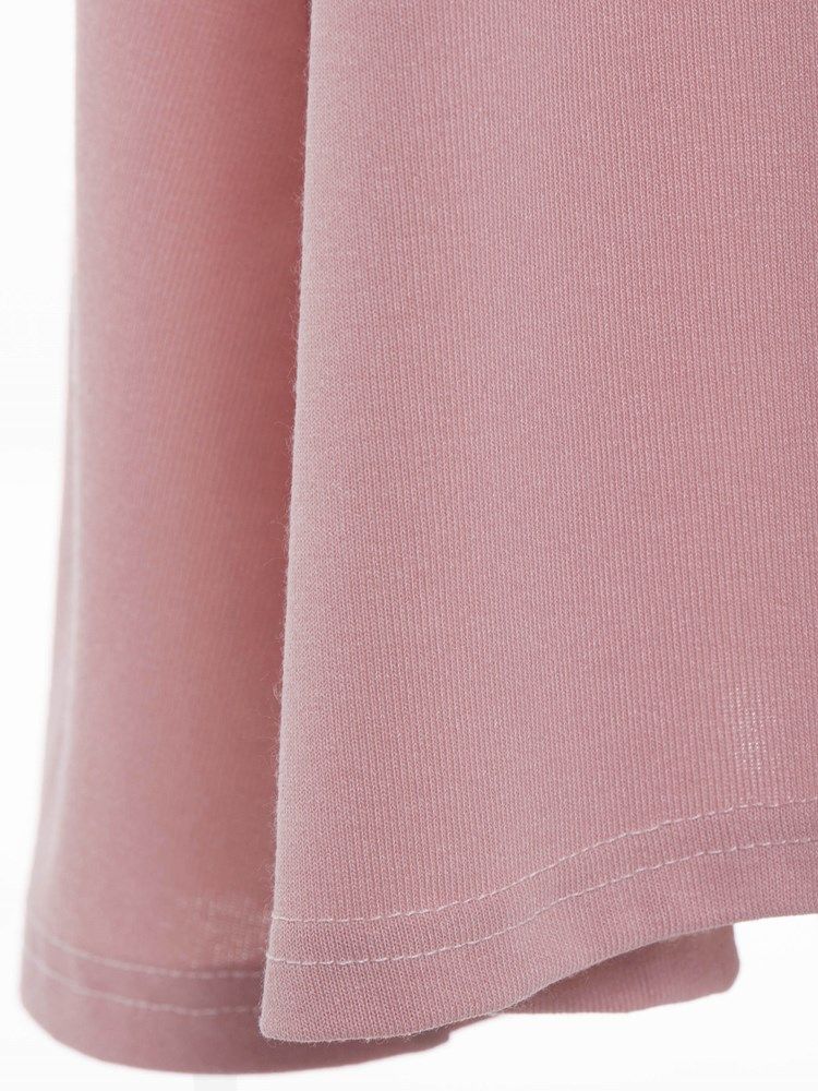 Plus Size Slät Bowknot Asymmetrisk Hög Midja Kjol