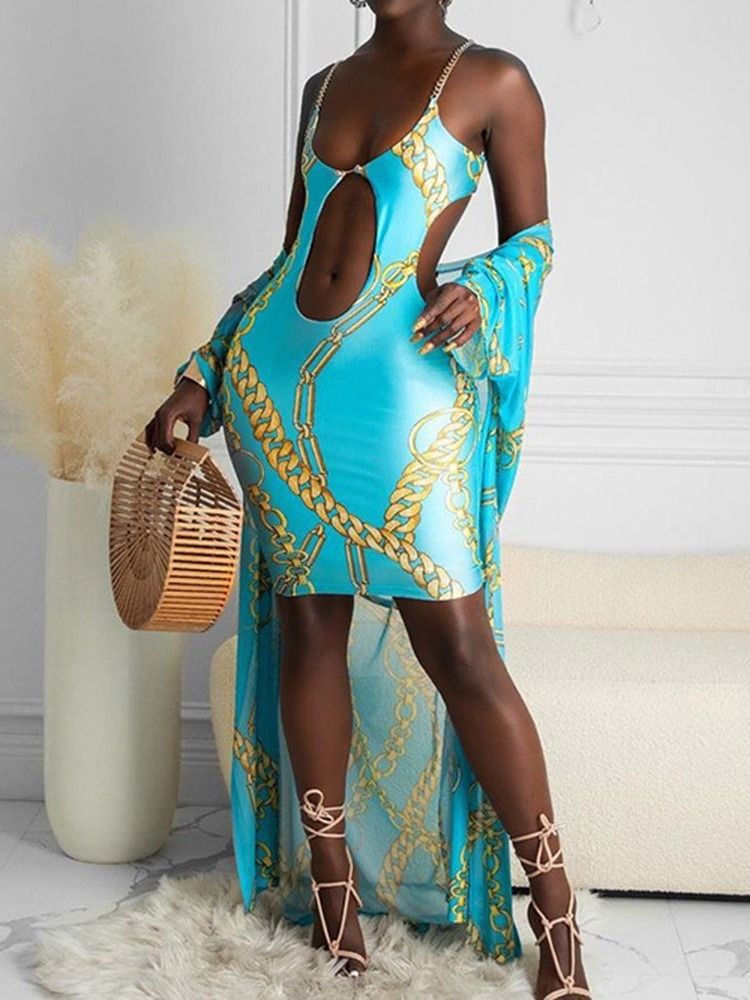 Above Knee Ärmlös Patchwork Pullover Sexig Bodycon Klänning