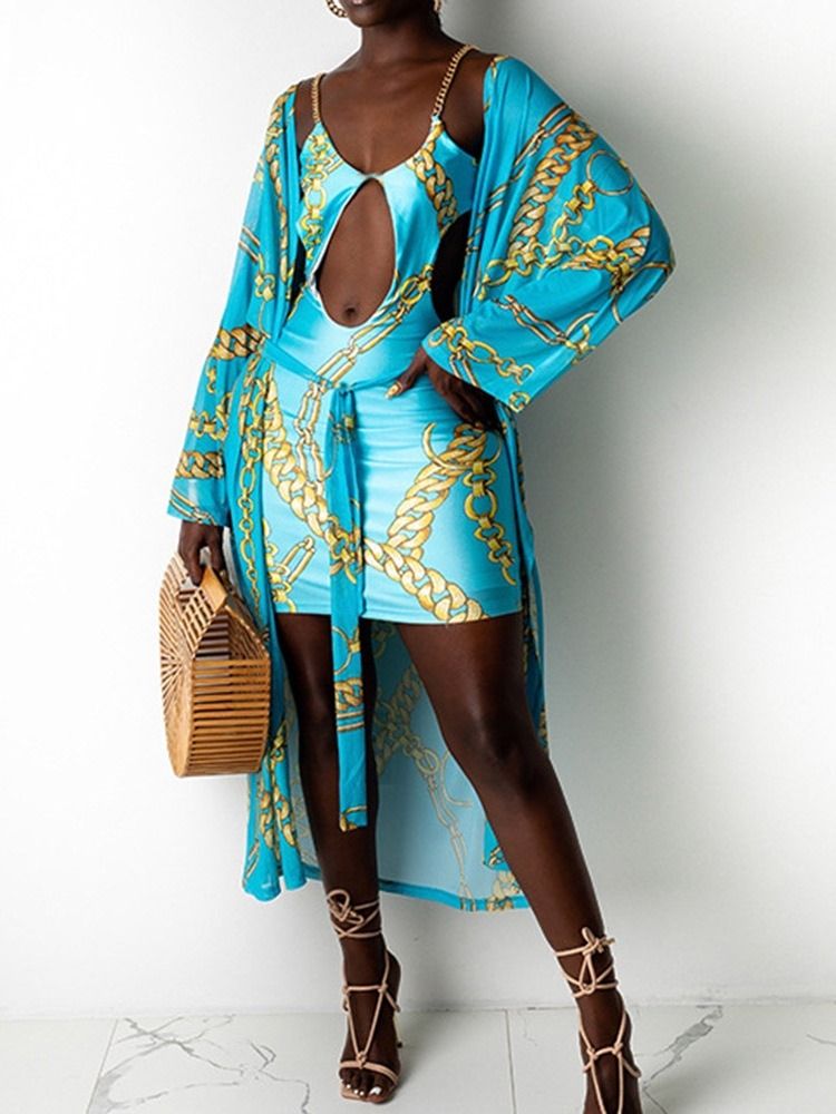 Above Knee Ärmlös Patchwork Pullover Sexig Bodycon Klänning
